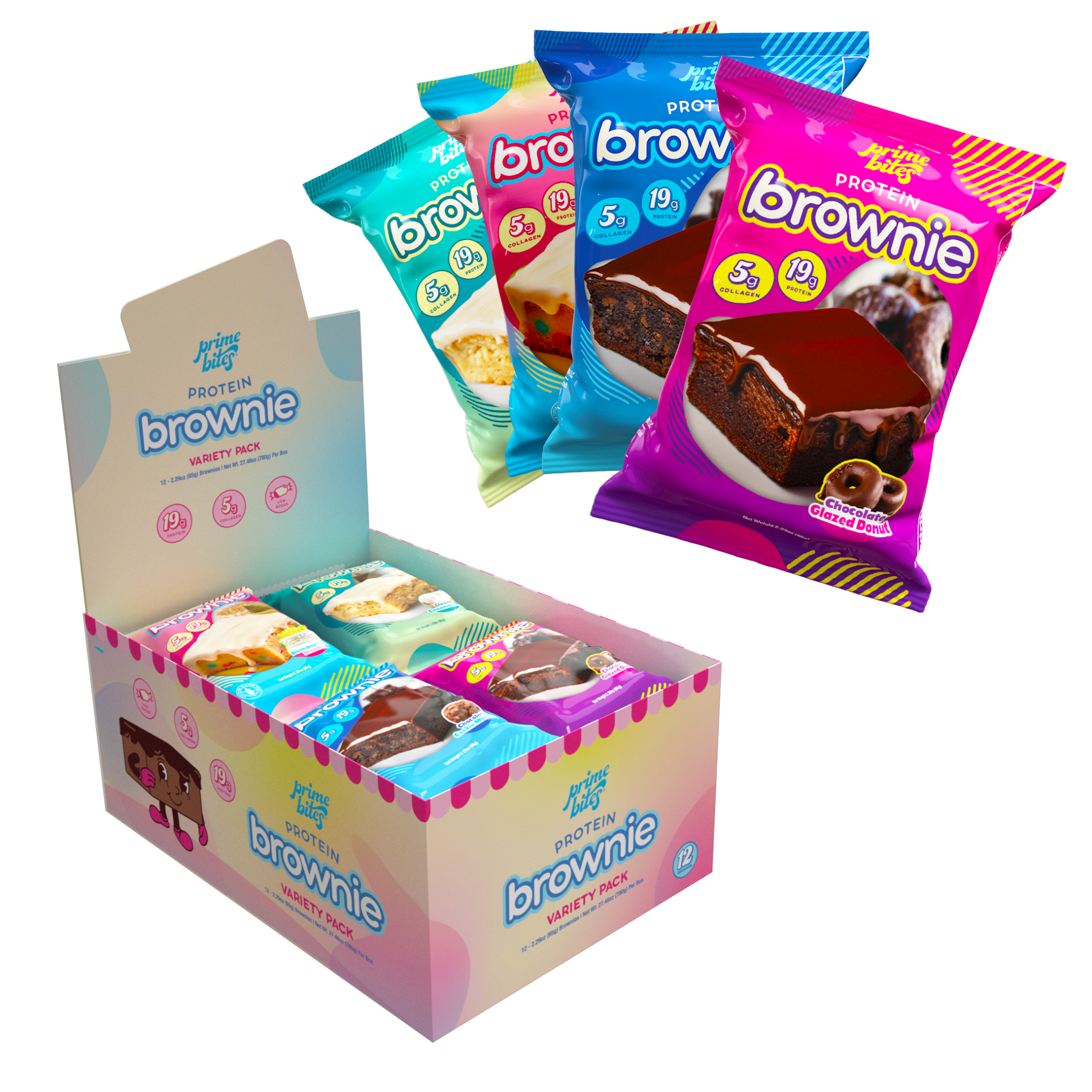Protein Brownie Variety Pack - Prime Bites
