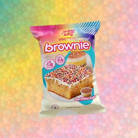 Variety of Prime Bites protein brownie packages
