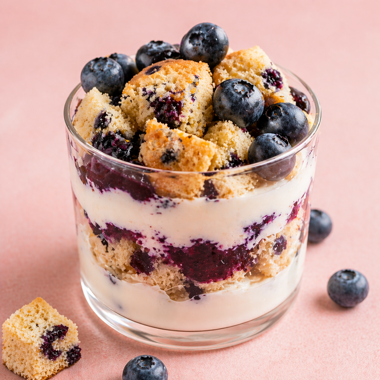 Blueberry Muffin Yogurt Parfait