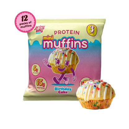 Birthday Cake Mini Muffins