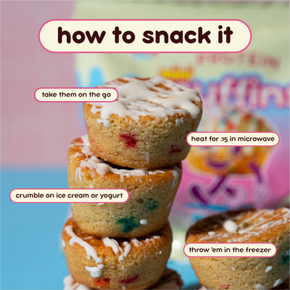 Birthday Cake Mini Muffins