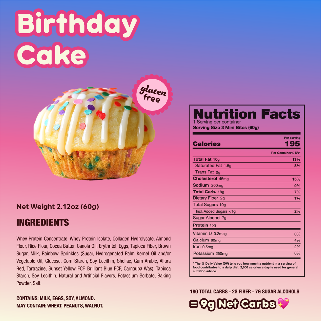 Birthday Cake Mini Muffins