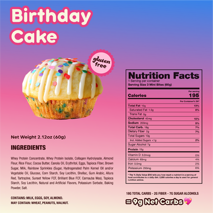Birthday Cake Mini Muffins