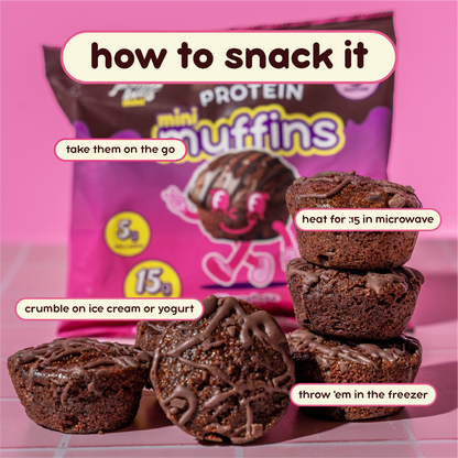 Chocolate Fudge Mini Muffins