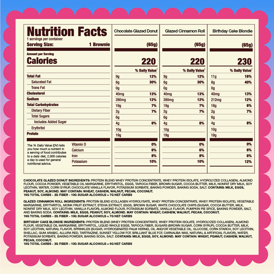 Gluten Free Protein Brownie Variety Pack