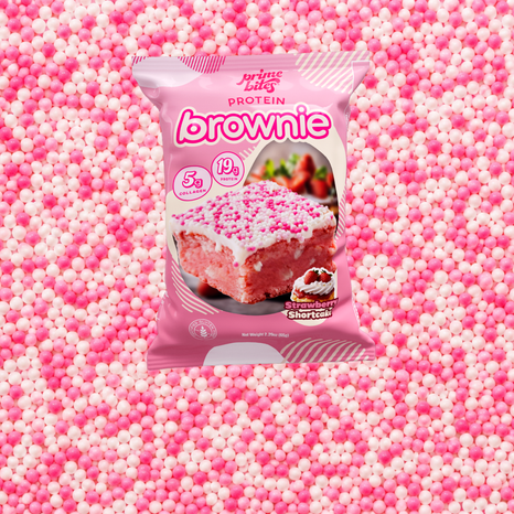 Variety of Prime Bites protein brownie packages