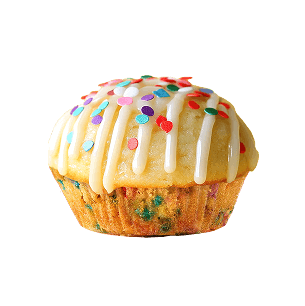 Birthday Cake Mini Muffins