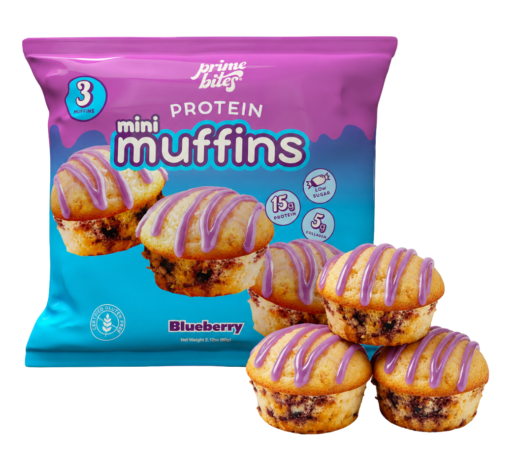 Prime Bites protein brownie stack