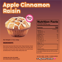 Apple Cinnamon Raisin Mini Muffins - Prime Bites
