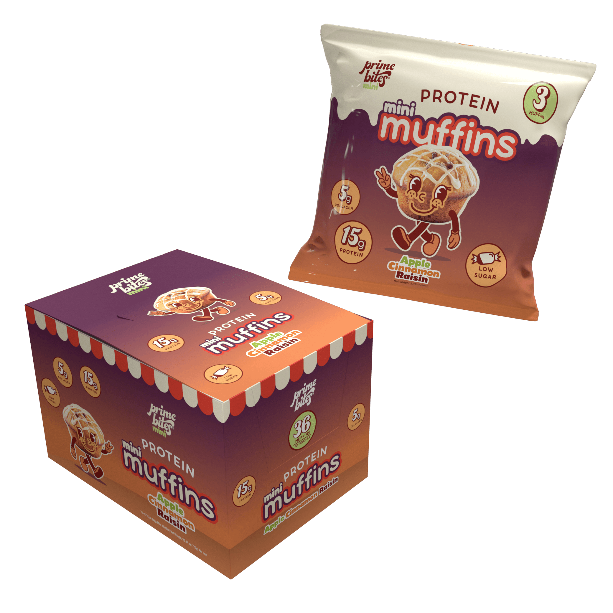 Apple Cinnamon Raisin Mini Muffins