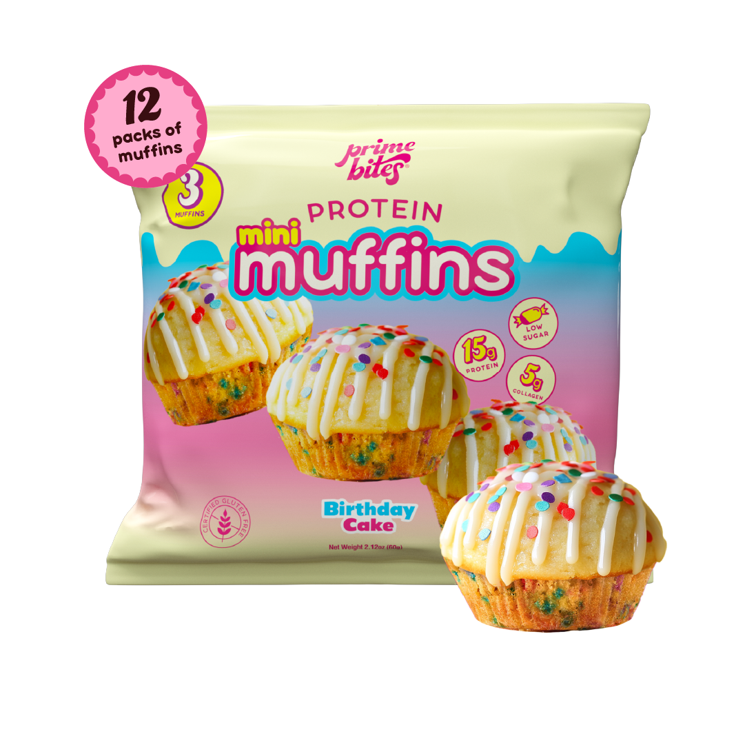 Birthday Cake Mini Muffins - Prime Bites