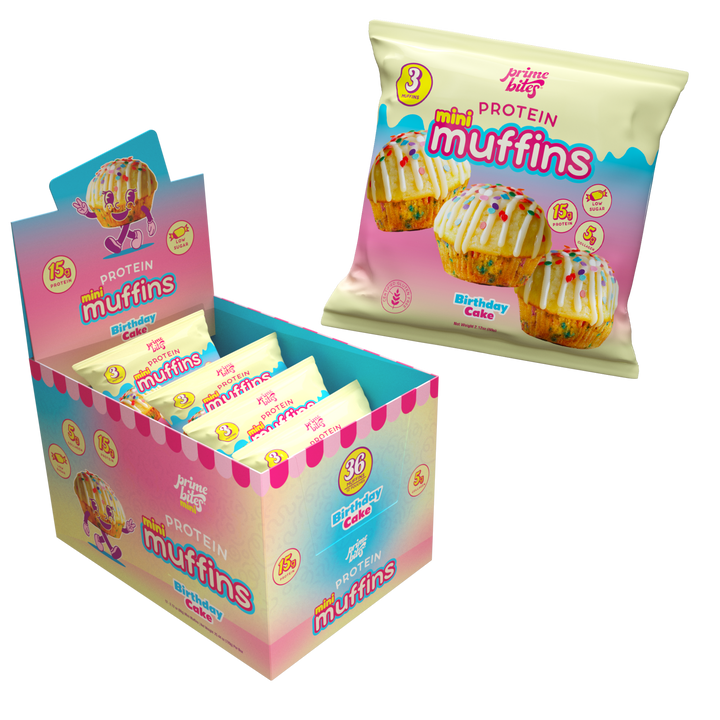 Birthday Cake Mini Muffins - Prime Bites