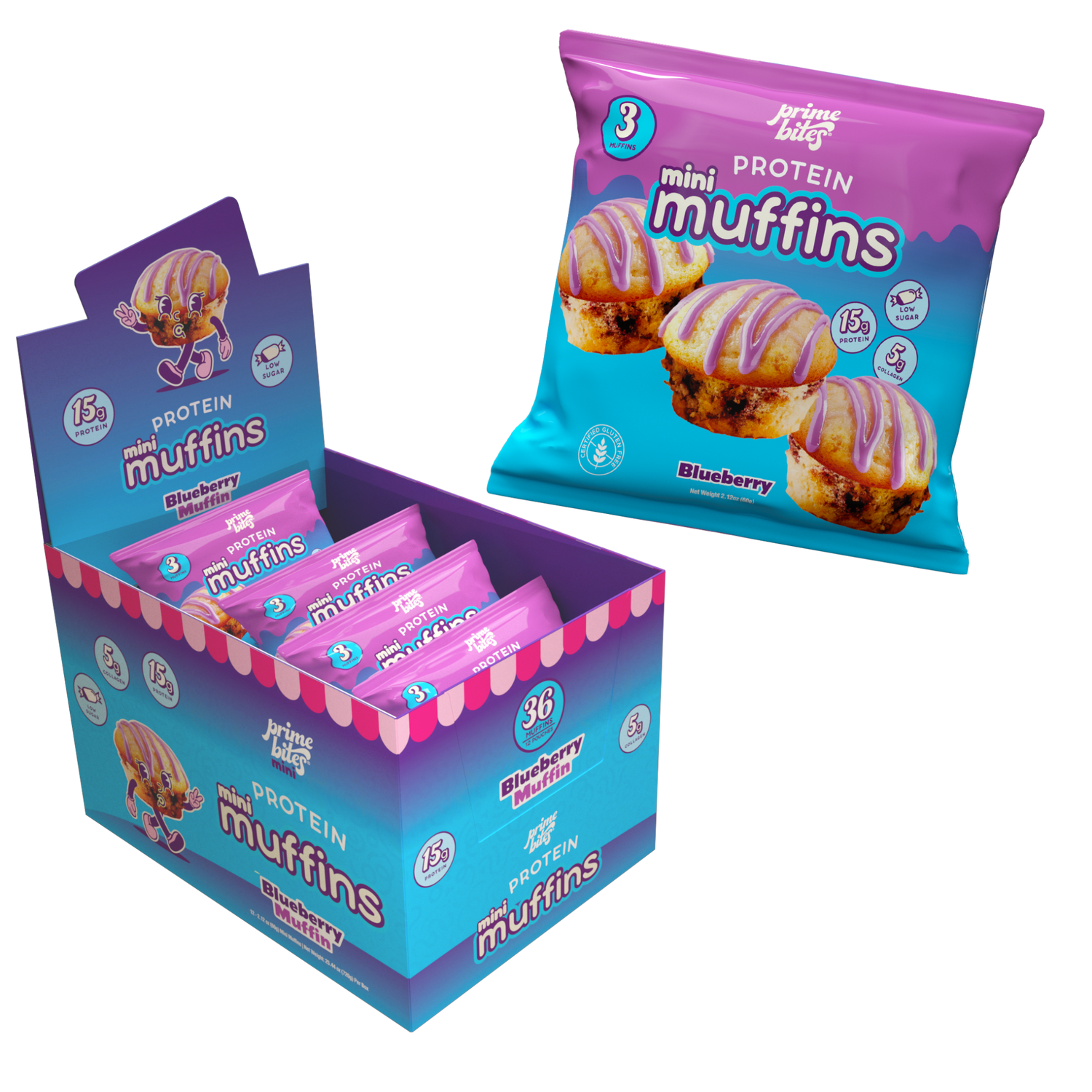 Blueberry Mini Muffins - Prime Bites