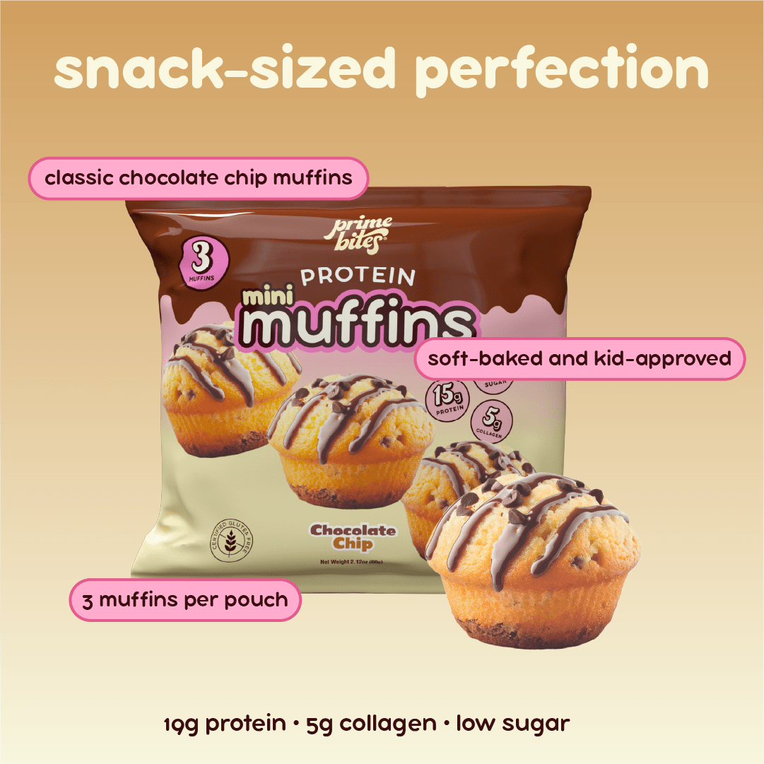 Chocolate Chip Mini Muffins - Prime Bites
