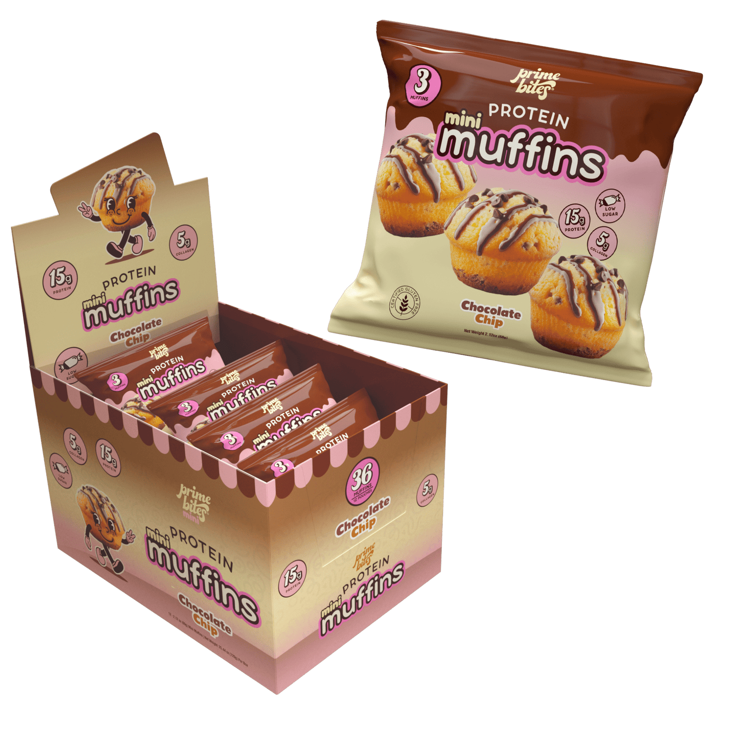 Chocolate Chip Mini Muffins - Prime Bites