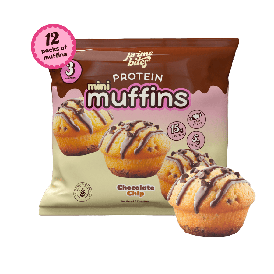 Chocolate Chip Mini Muffins - Prime Bites