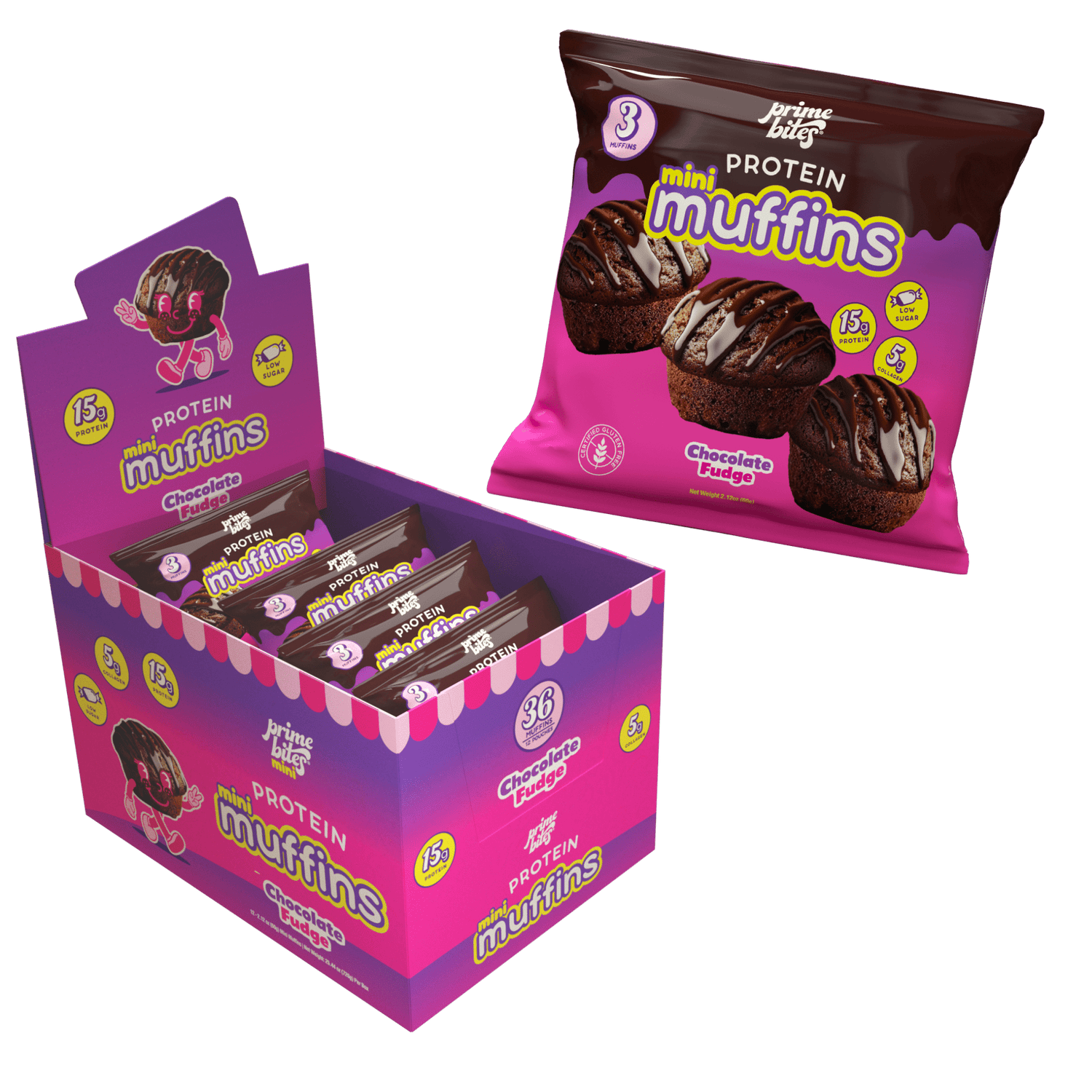 Chocolate Fudge Mini Muffins - Prime Bites