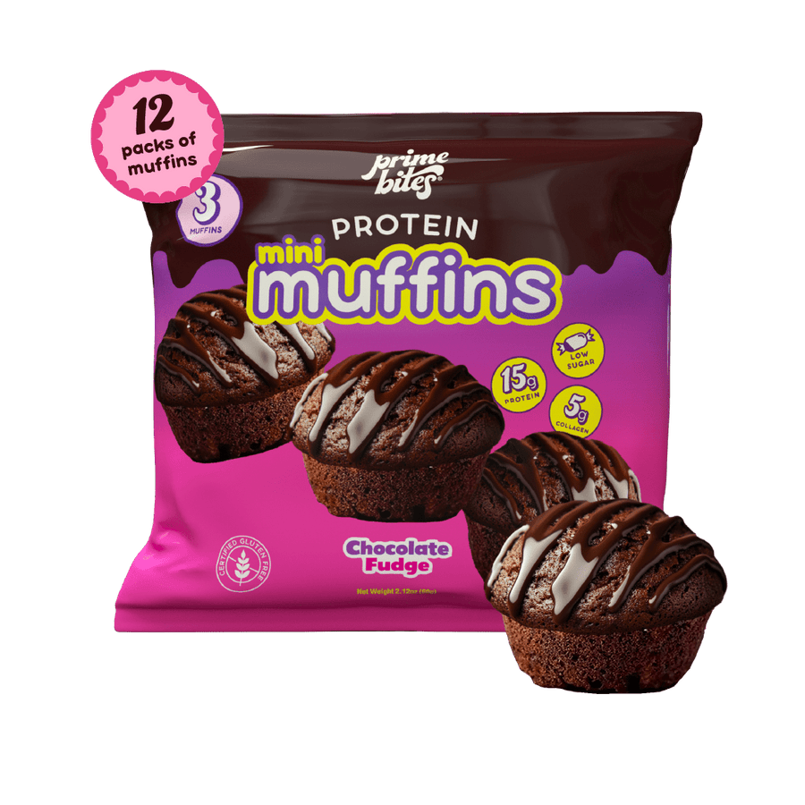 Chocolate Fudge Mini Muffins - Prime Bites