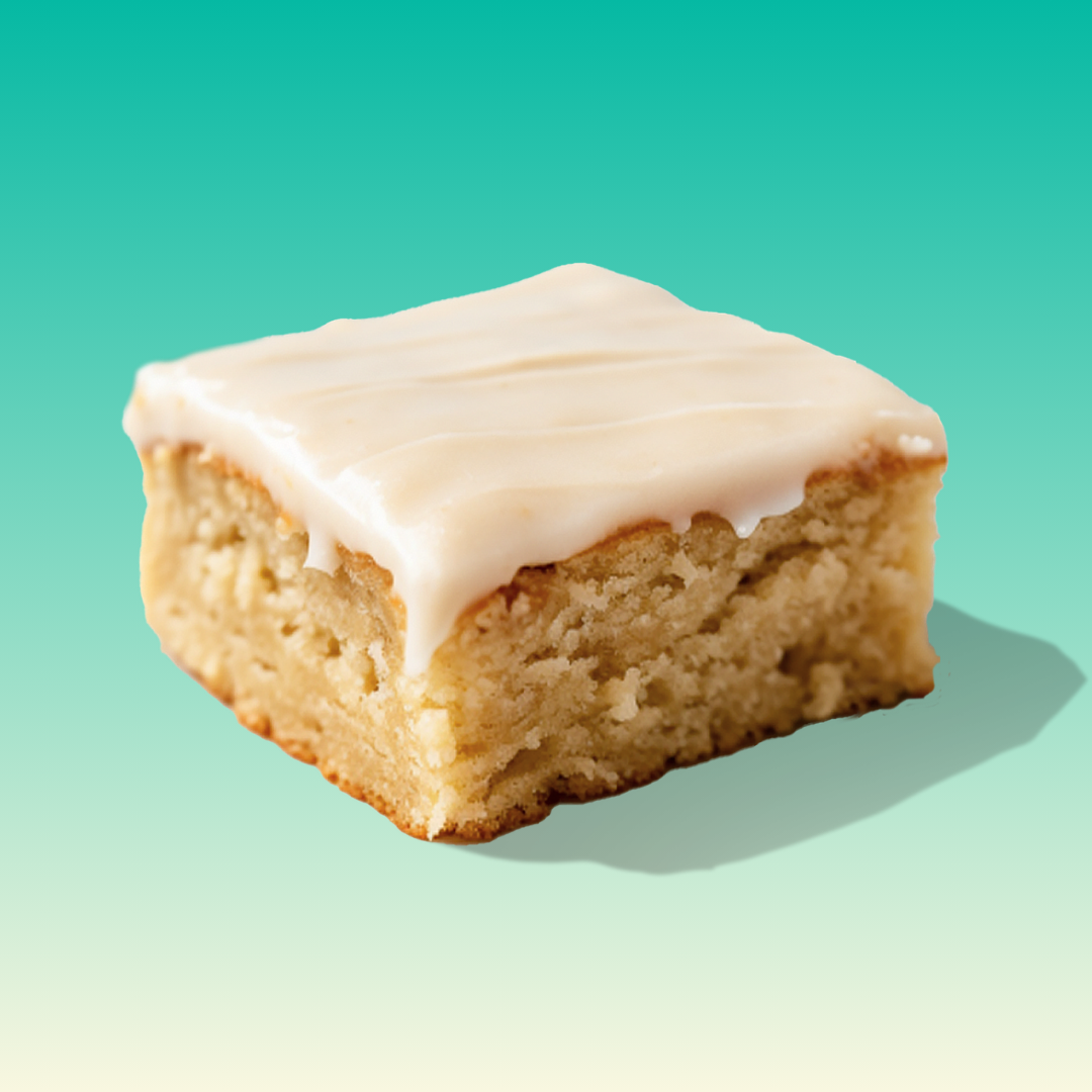 Glazed Cinnamon Roll Protein Brownie