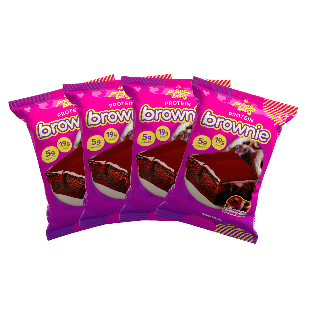 Glazed Chocolate Donut (4 Pack) - Prime Bites