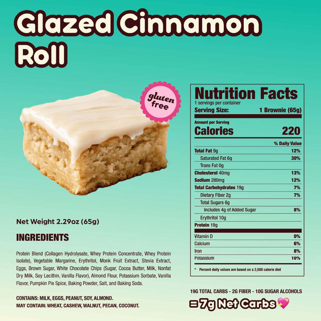 Glazed Cinnamon Roll - Prime Bites