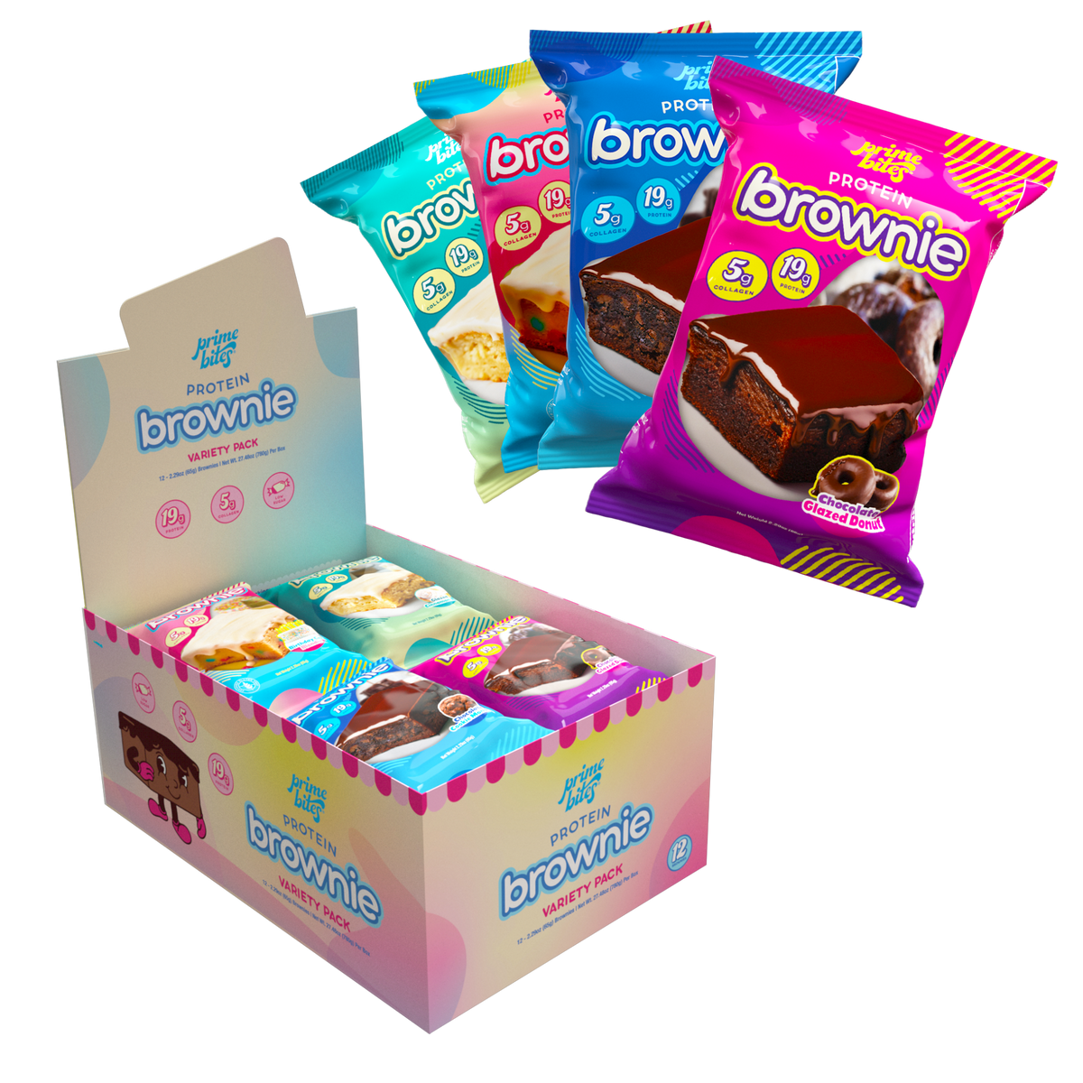 Protein Brownie Variety Pack - Prime Bites