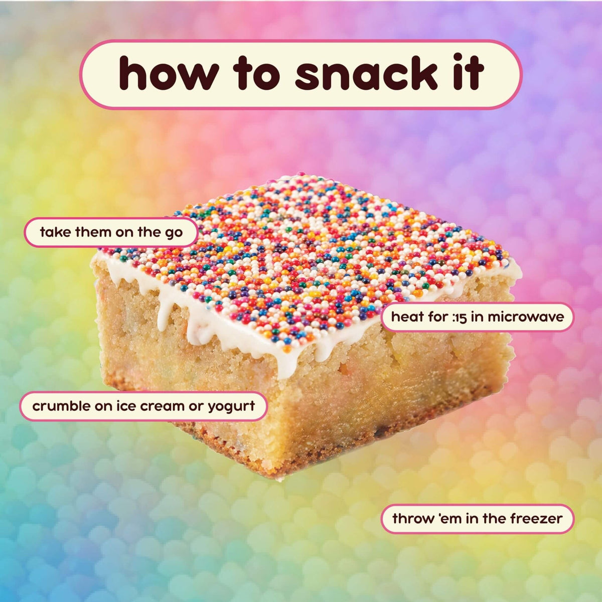 Sprinkle Cake Protein Brownies - Prime Bites