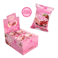 Strawberry Shortcake Protein Brownies - Prime Bites