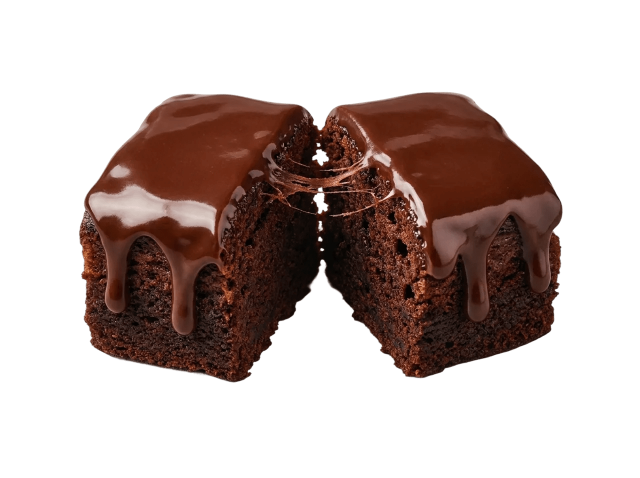 Prime Bites protein brownie broken in half
